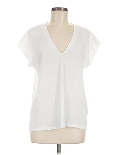 Pre-owned Frame Short Sleeve T-shirt In White