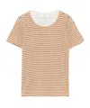 Frame Striped T-shirt In Nude