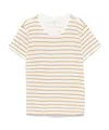 Frame Striped T-shirt In White