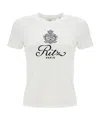Frame White T-shirt With Ritz Paris Logo On The Front In Cotton Woman In White