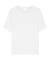 Frame Crochet-trim T-shirt In White