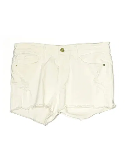 Pre-owned Frame Shorts In Ivory