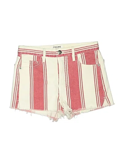 Pre-owned Frame Shorts In Ivory