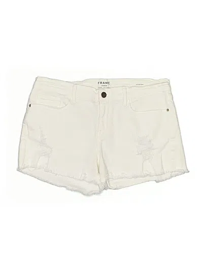 Pre-owned Frame Shorts In Ivory