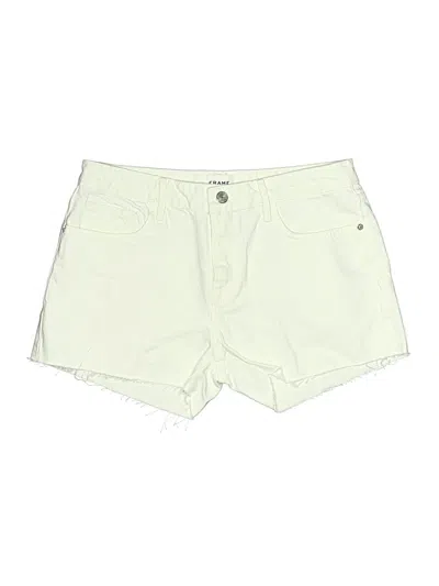Pre-owned Frame Shorts In Ivory