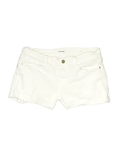 Pre-owned Frame Shorts In White