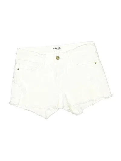 Pre-owned Frame Shorts In White