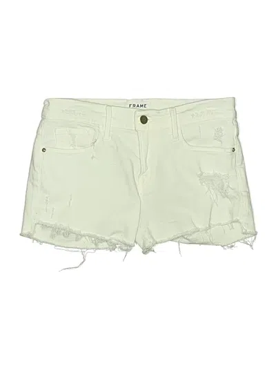 Pre-owned Frame Shorts In White