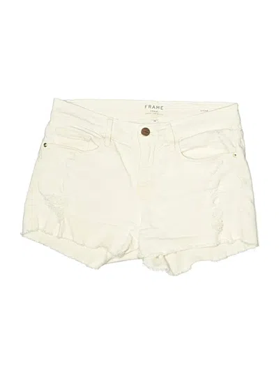 Pre-owned Frame Shorts In White