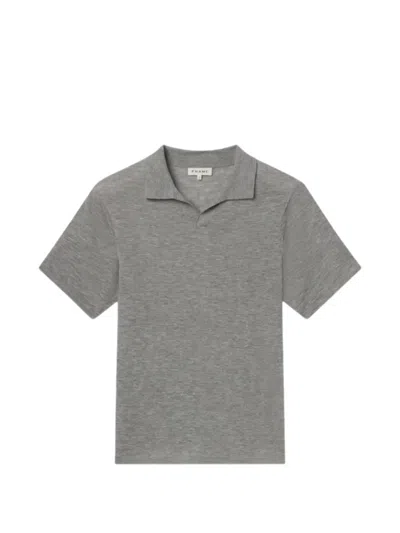 Frame Short-sleeved Polo Shirt In Gray