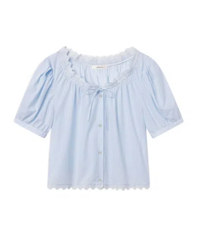 Frame Short-sleeved T-shirt In Blue