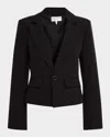 Frame Shrunken Blazer In Black
