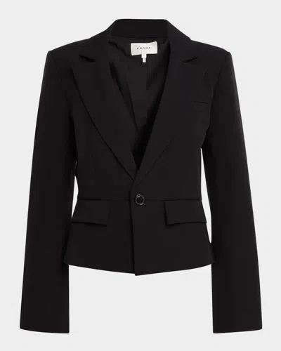 Frame Shrunken Blazer In Black