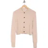 Frame Denim Shrunken Cashmere Cardigan In Brown
