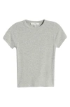 Frame Shrunken T-shirt In Gris Heather