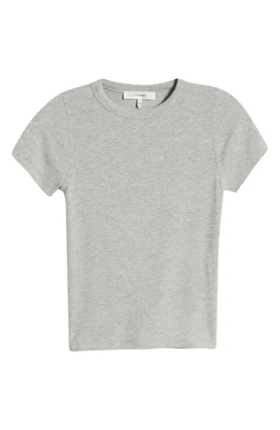 Frame Shrunken T-shirt In Gris Heather