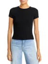 Frame Black Crewneck T-shirt In Jersey In Black