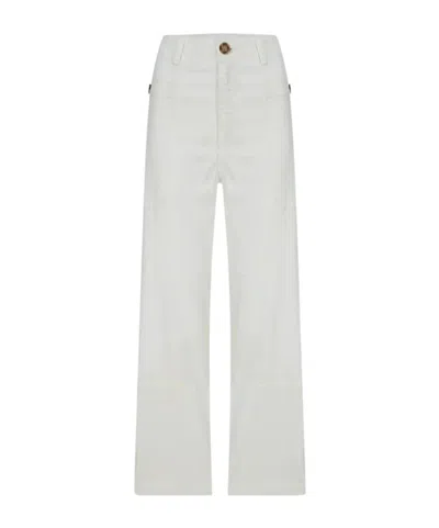 Frame Side Pocket Trousers In White