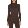 Frame Silk & Cotton Blend Sweater In Espresso