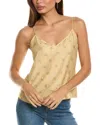 Frame Silk Cami Top In Beige