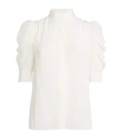 Frame Silk Gillian Blouse In White