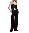 Frame The Seamed High-rise Wide-leg Trouser Jeans In Black