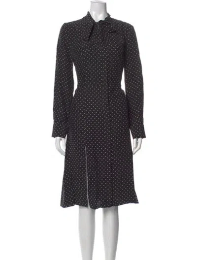 Pre-owned Frame Silk Midi Length Dress In Gray