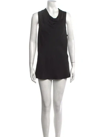 Pre-owned Frame Silk Mini Dress In Black