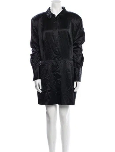 Pre-owned Frame Silk Mini Dress In Blue