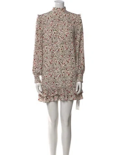 Pre-owned Frame Silk Mini Dress In Green