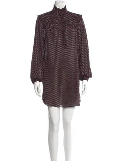 Pre-owned Frame Silk Mini Dress In Multi