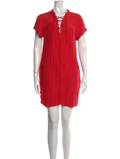 Pre-owned Frame Silk Mini Dress In Pink