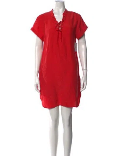 Pre-owned Frame Silk Mini Dress W/ Tags In Pink