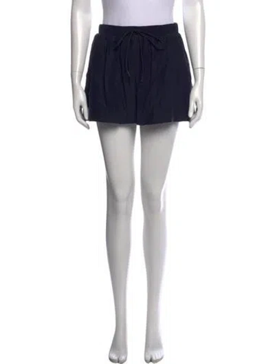 Pre-owned Frame Silk Mini Skirt In Black