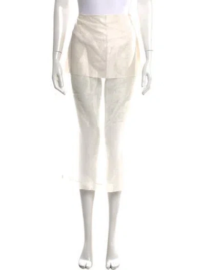 Pre-owned Frame Silk Mini Skirt W/ Tags In Neutral