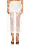 Frame The Silk Organza Maxi Skirt In Alabaster