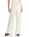 Frame The Silk Drawstring Lounge Pants In Alabaster