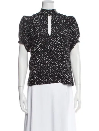 Pre-owned Frame Silk Polka Dot Print Blouse In Multi