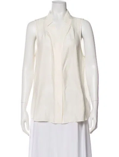 Pre-owned Frame Silk Sleeveless Blouse In Neutral