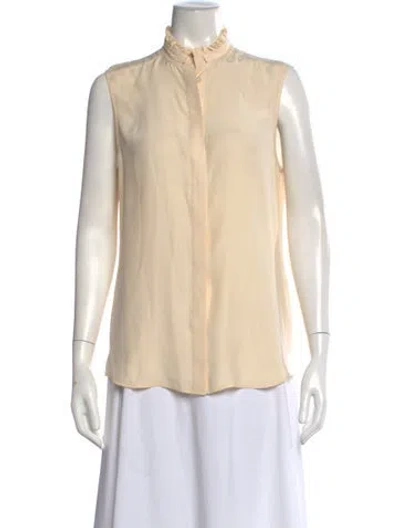 Pre-owned Frame Silk Sleeveless Blouse In Neutral