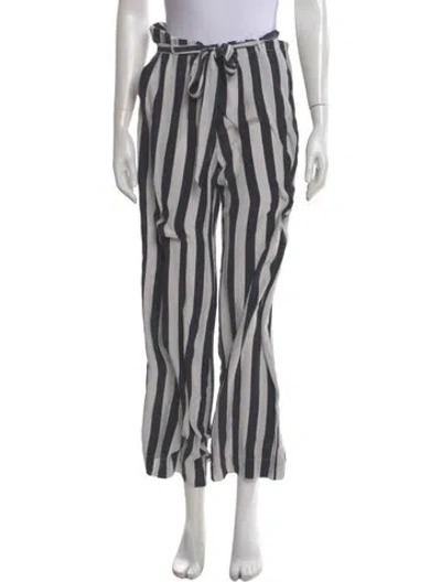 Pre-owned Frame Silk Wide Leg Pants In Multi