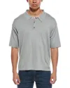 Frame Silk-blend Polo Sweater In Gray