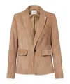 Frame Single-breasted Suit Jacket In Brown