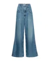 Frame Skater Jeans With High Waist And Wide Legs In Blue