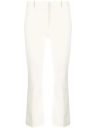 Frame Skinny-cut Cropped Trousers In White