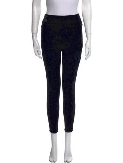 Pre-owned Frame Skinny Leg Pants In Black