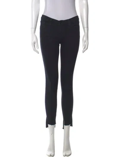 Pre-owned Frame Skinny Leg Pants In Black