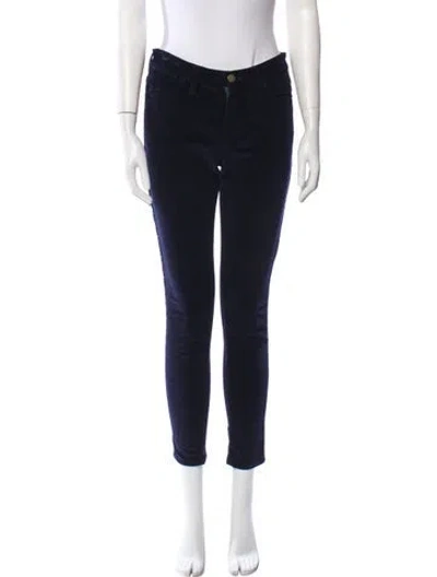 Pre-owned Frame Skinny Leg Pants In Black
