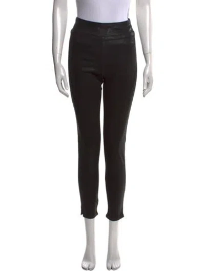 Pre-owned Frame Skinny Leg Pants In Black