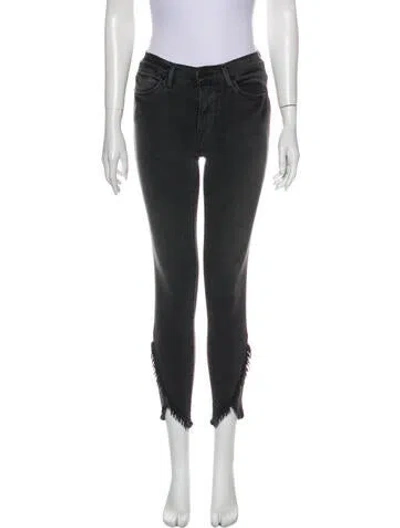 Pre-owned Frame Skinny Leg Pants In Black